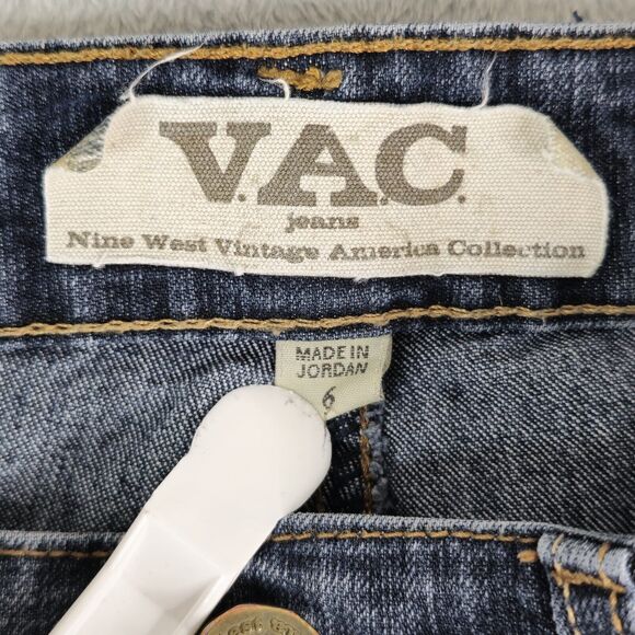 Nine West Jeans Womens 6 Blue Vac Freedom Skinny Denim Cotton Stretch Casual - Picture 5 of 11